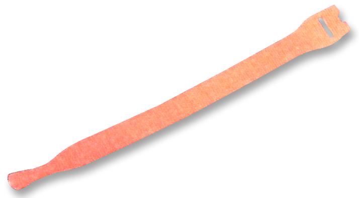 Hook & Loop Cable Ties Red 12.5 x 200mm - 10 Pack