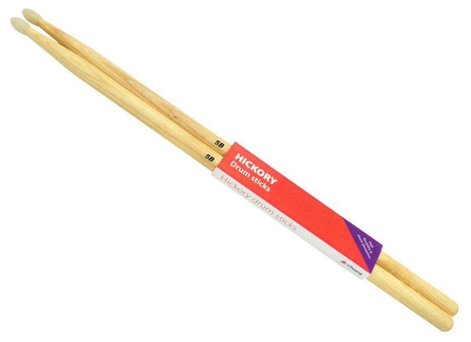 Hickory Drumsticks 5B, Nylon Tip