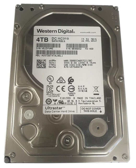 Recertified 3.5" Internal Hard Drive SATA 6Gb/s, 4TB 7200rpm