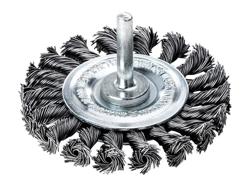 Knotted Wheel Brush with Shank