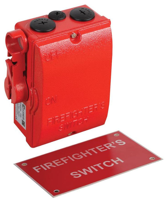 40A Enclosed 3 Pole + Neutral Firefighters Switch
