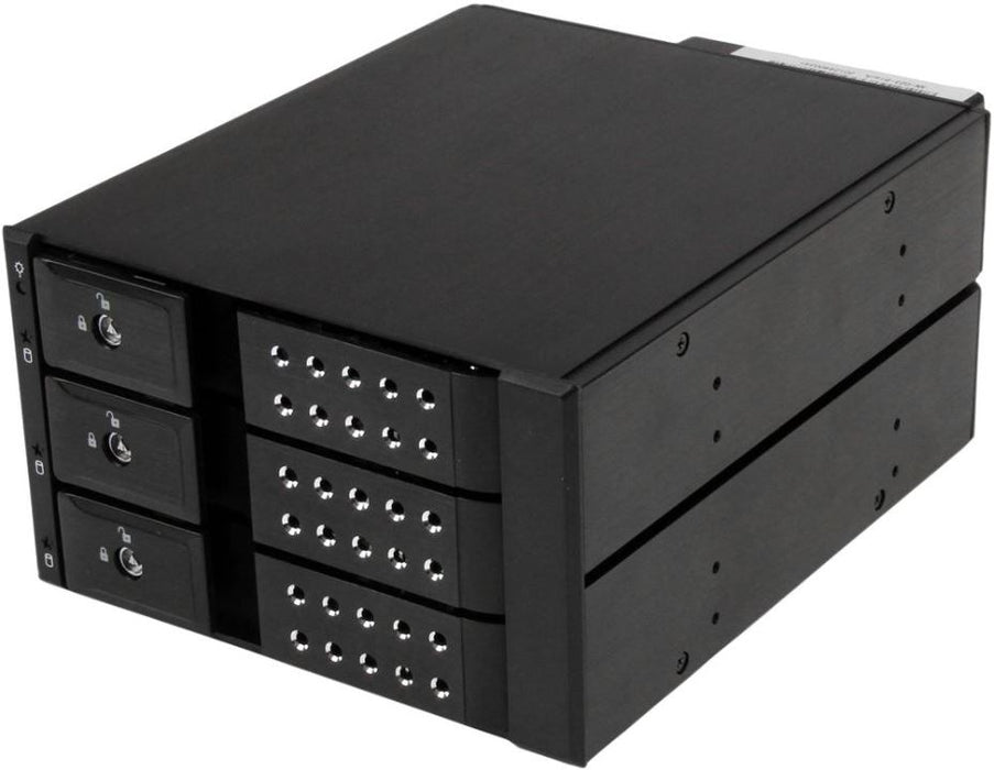 3 Bay Trayless Hot Swap Mobile Rack for 3.5" SAS / SATA 6Gb/s Hard Drives