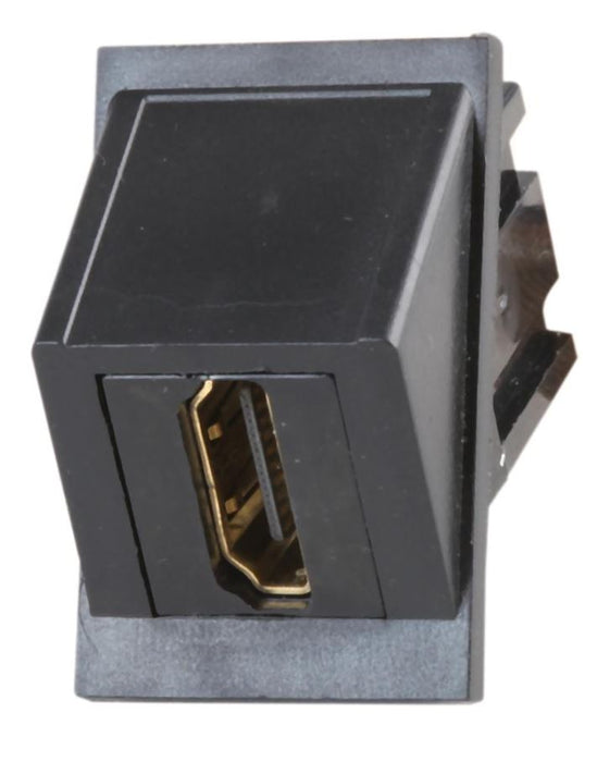 HDMI Female-to-Female Angled Coupler 6C, Black