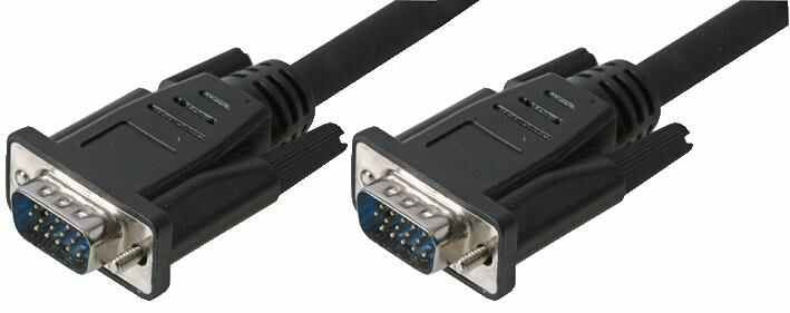 CONNEKT GEAR - Fully Wired 15 Pin SVGA Male to Male Monitor Lead, 5m Black