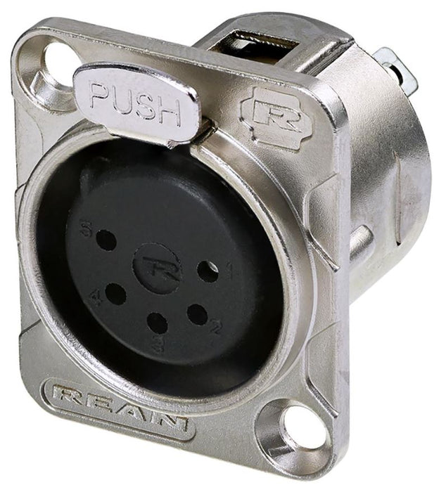 5 Pole XLR Panel Mount Socket