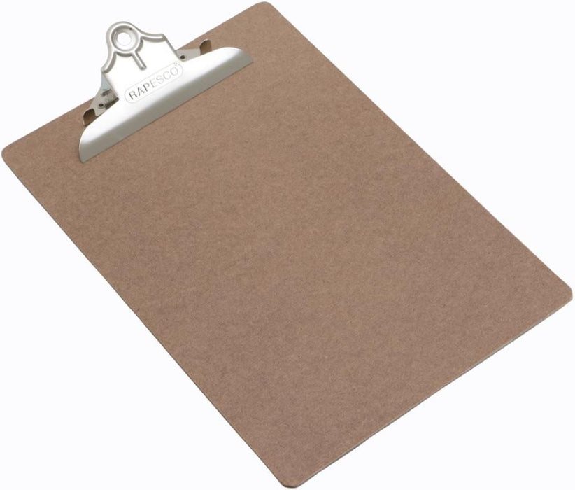 A4/ Foolscap Masonite Hardboard Clipboard - Brown