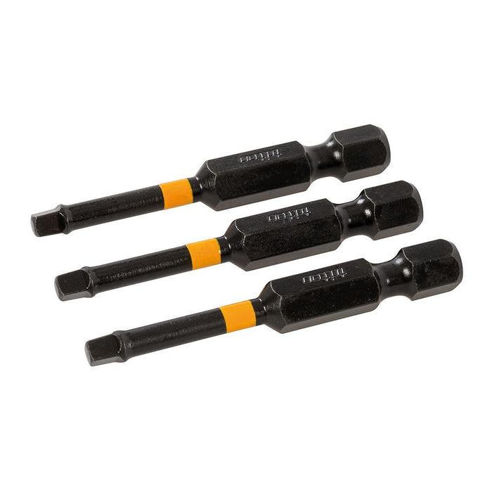 Square Screwdriver Impact Bit 3pk