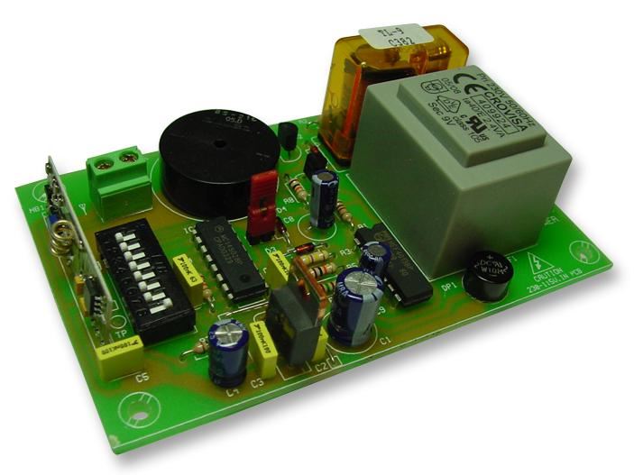 230V Double Touch 1-Channel Remote Control Receiver Module with Single Relay Output