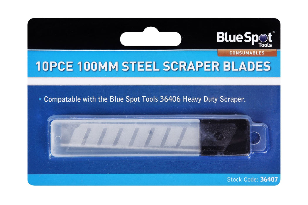 10 Pce 100mm Heavy Duty Scraper Blades