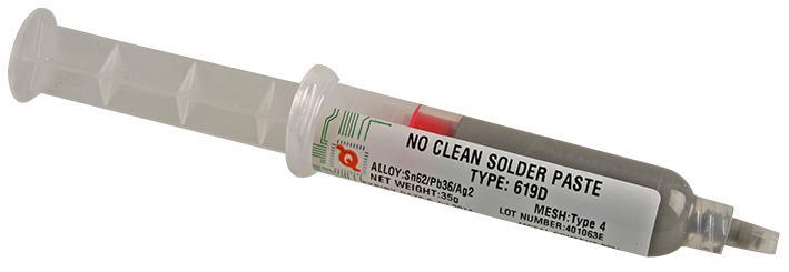 DSP 619D No-Clean Solder Paste (Sn63/Pb37)