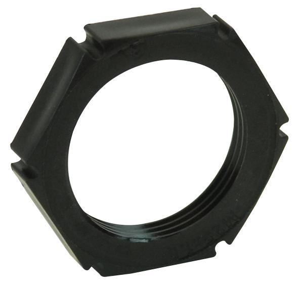 EMUG 32 Locknuts, Polyamide M32 Black 10 Pack