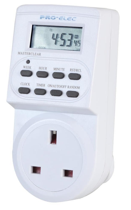 PRO ELEC - 24 Hour Plug-In Digital Timer