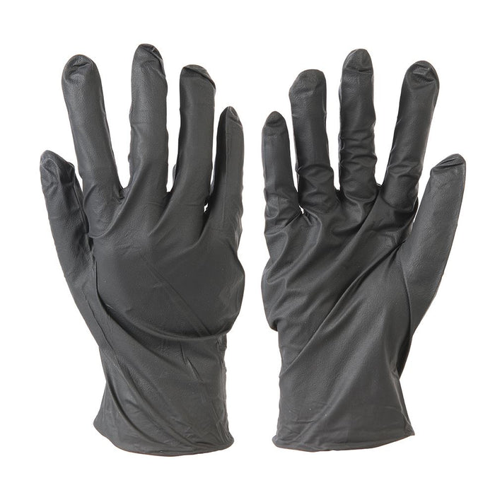 Disposable Nitrile Gloves Powder-Free 100pk - Black M 9