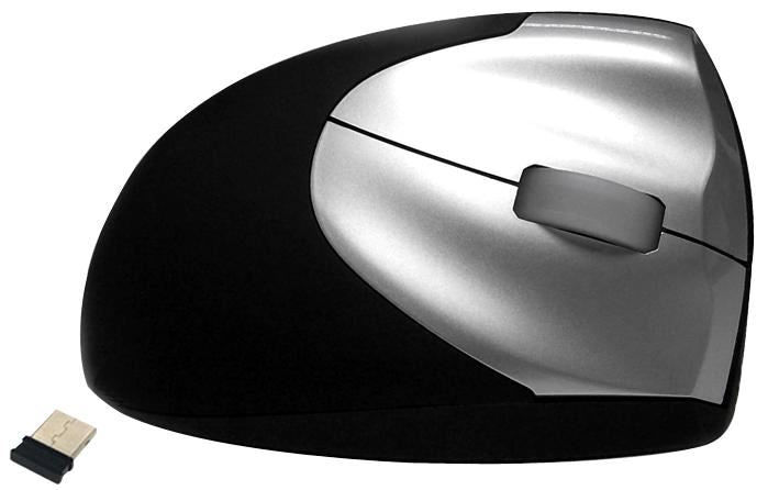 Wireless Vertical Mouse 2 - 1600 DPI Black/Silver