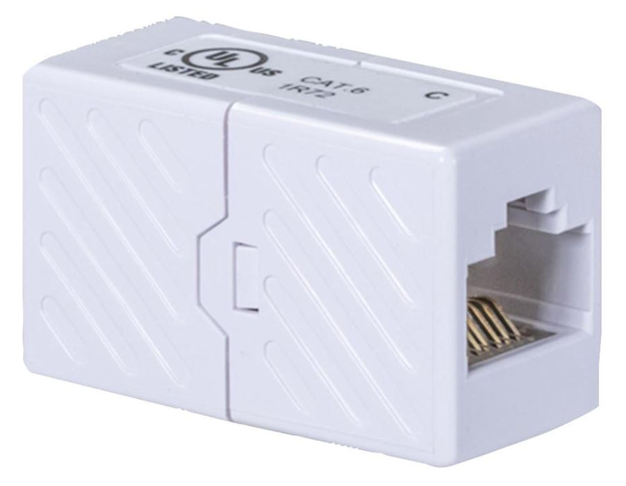 Cat6 RJ45 Cord Coupler, UL Listed