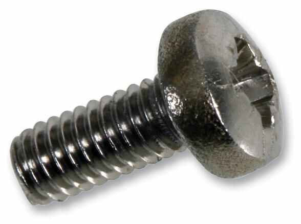 M6 x 16mm Stainless Steel Pan Head Pozidriv Machine Screws, 25 Pack
