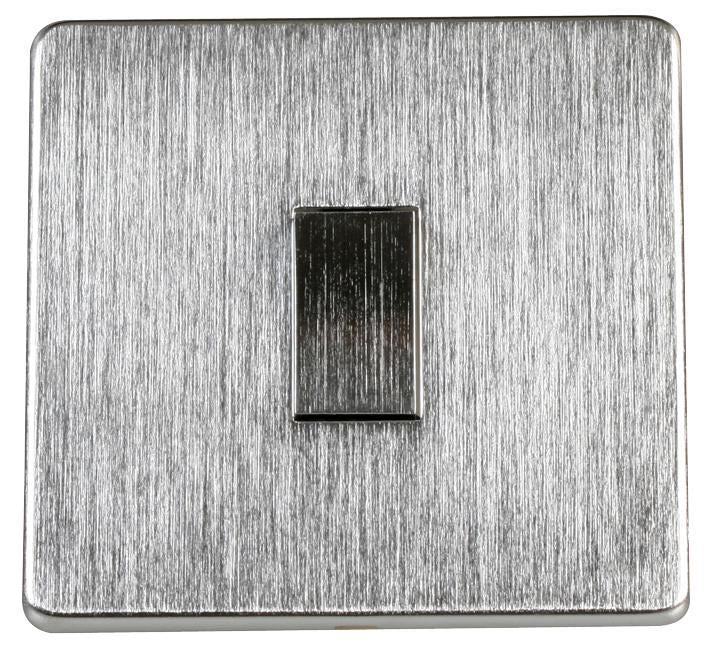 1 Gang 2 Way 10AX Light Switch, Satin Chrome