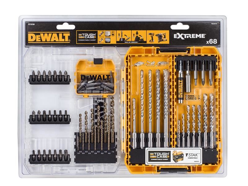 Dewalt - DT70760 Mixed Drill & Bit Set, 68 Piece