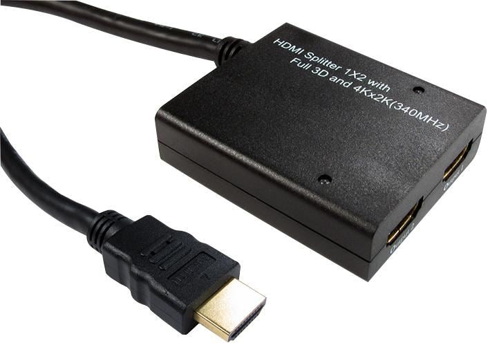 2 Way HDMI High Speed Splitter with 3D & 4Kx2K Support