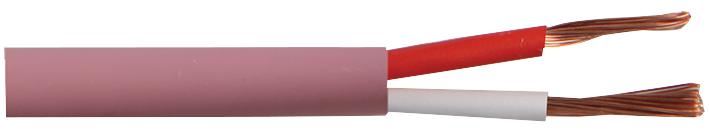 1.5m² Loudspeaker Cable LSHF 2 Core Pink 50m Reel