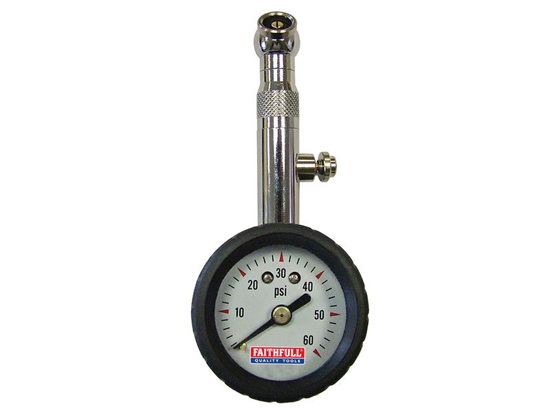 Tyre Pressure Dial Gauge 60 psi