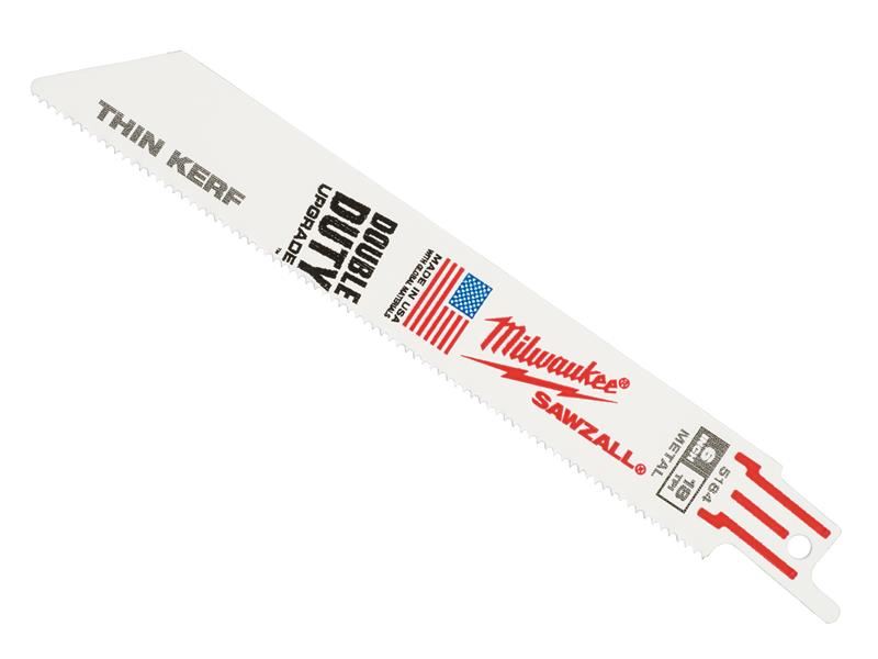 SAWZALL® Metal: Thin Kerf Blade 150mm 18 TPI (Pack 5)