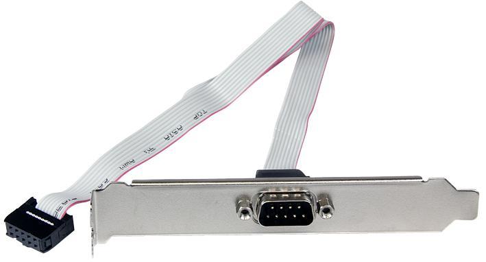 9 Pin D Serial Male to 10 Pin IDC Motherboard Header Slot Plate, 40cm