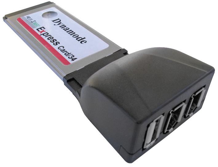 Dual FireWire and Single USB ExpressCard/34 Type Adaptor Card