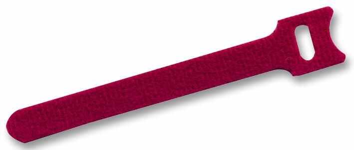 Hook & Loop Cable Ties Red 10 Pack