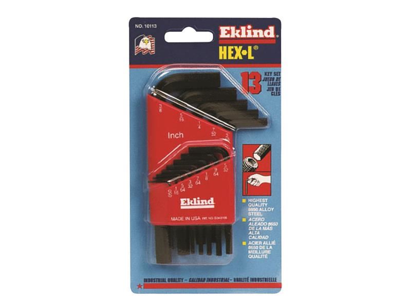 REK10113 Imperial Short Handle Hex L-Key Set, 13 Piece