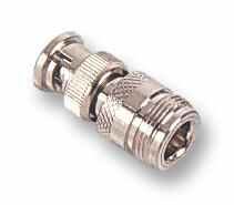 MULTICOMP PRO BNC Plug to N Type Socket Adaptor 50 ohm, Nickel Plated Brass Body