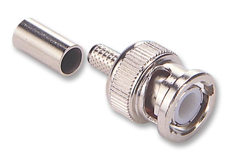 50 ohm BNC Crimp Plug, Teflon Insulated, DC to 11GHz - RG58 Cable