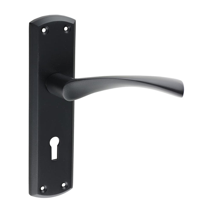 Zeta Lock Handles - Matt Black (Size 175 x 45 - 2 Pieces)