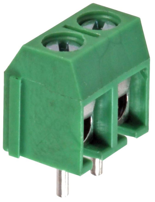 5mm Low Profile Screw Terminal Block, 2-Pole, 16A