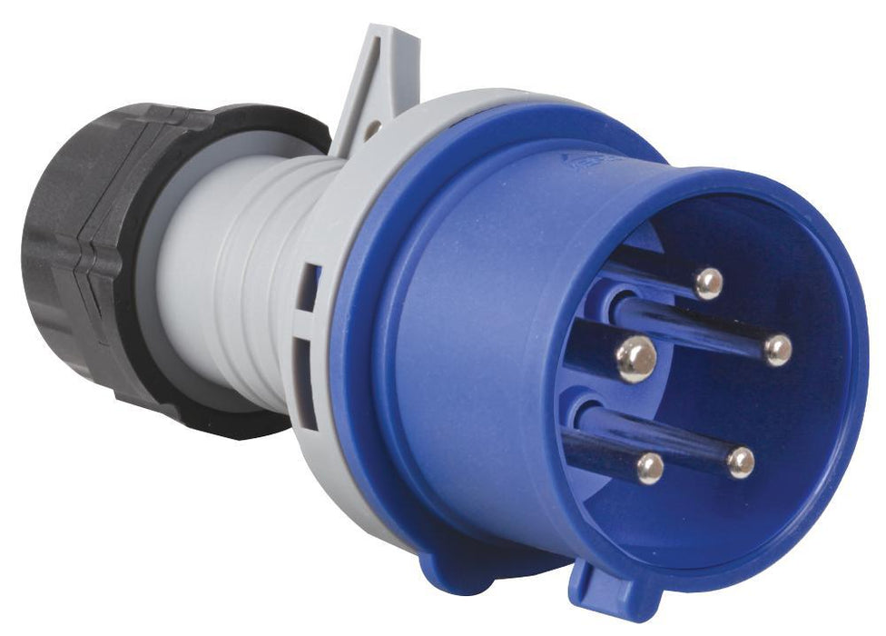 16A, 250V, Cable Mount CEE Plug, 3P+N+E, Blue, IP44