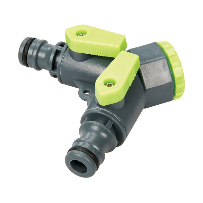 2-Way Tap Connector - 3/4" BSP to 1/2" Male