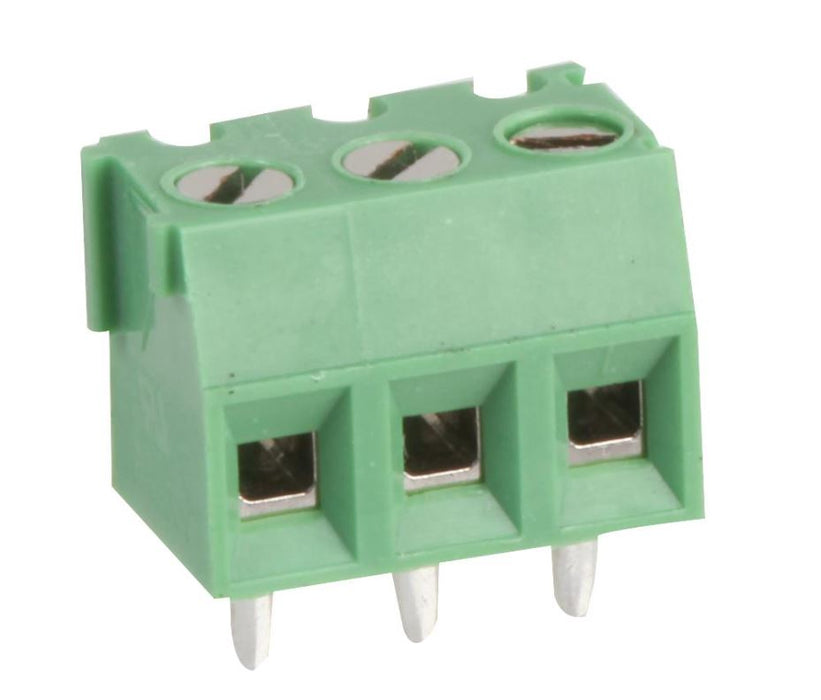 3.81mm PCB Terminal Block, 3 Way, 26AWG to 16AWG, Screw
