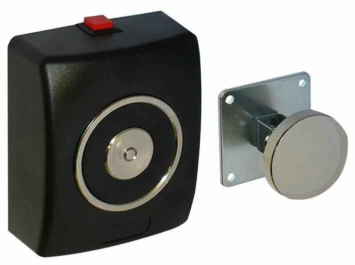 SECUREFAST - Fire Door Hold Open Magnet 24vdc Black Plastic