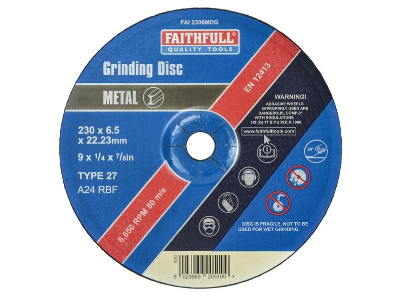 Depressed Centre Metal Grinding Disc