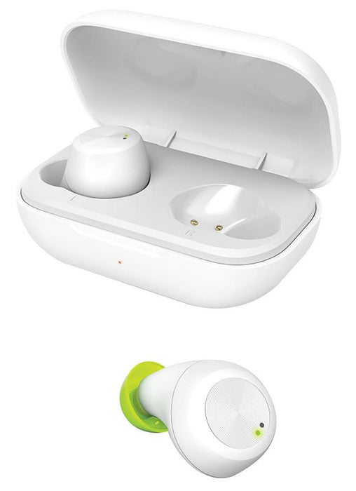 True Wireless Bluetooth Earbuds + Charging Case, IPX4 White