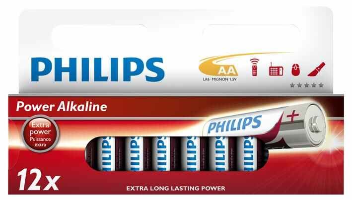 Power Alkaline AA Batteries 12 Pack