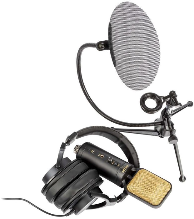 Cardioid Condenser Studio Microphone with USB & Accessories