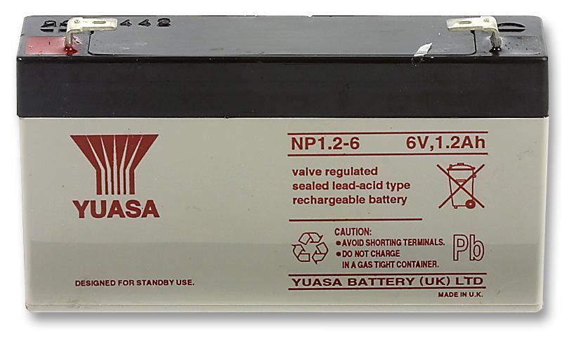 6V 1.2Ah NP Series Sealed Lead Acid Battery