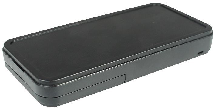 Black ABS Enclosure with Battery Compartment - 90x45x12mm