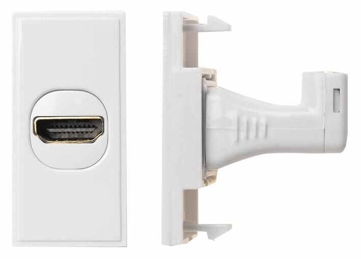 HDMI to HDMI Right-Angled Module White