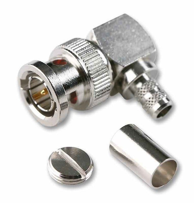 RF Coaxial, BNC, Right Angle Plug, 50 Ohm