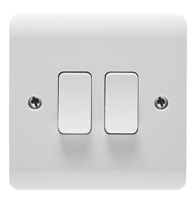 Instinct 2 Gang, 2 Way Wall Switch, 10AX