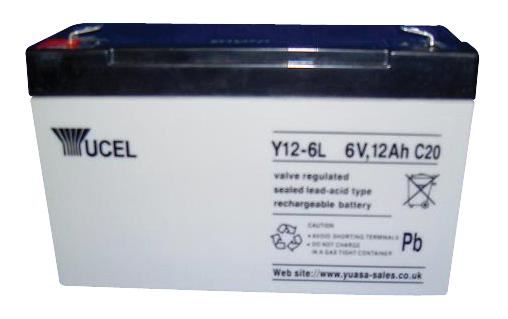 Yucel 6V 12Ah Sealed Lead Acid Battery