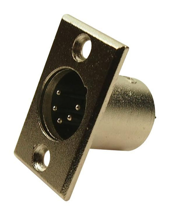 5 Pole XLR Panel Mount Metal Plug