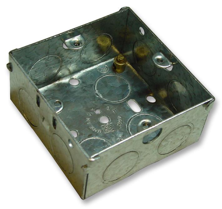 35mm Flushing Mounting Box, Galvanised Steel